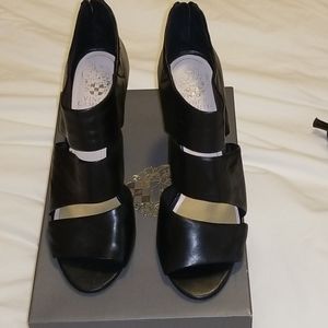 Vince Camuto heel leather booties